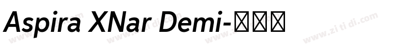 Aspira XNar Demi字体转换
